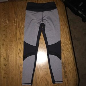 Gray & Black High Waisted Leggings